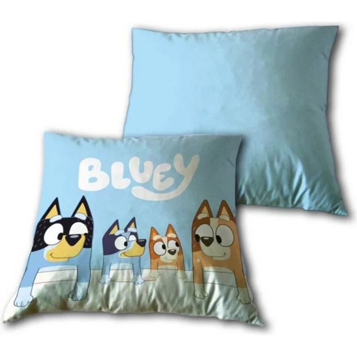 Bluey Kissen 1-Stück Velboa 35x35 cm mit Tasche Rückseite Kinderkissen – Bild 3