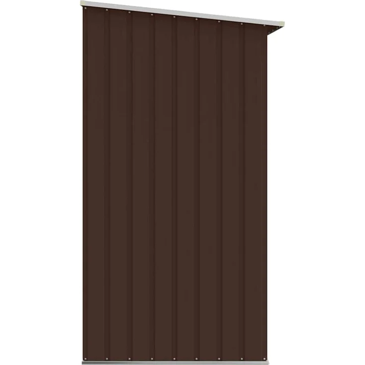 vidaXL Brennholzlager Verzinkter Stahl 330x84x152 cm Braun 47084 – Bild 7