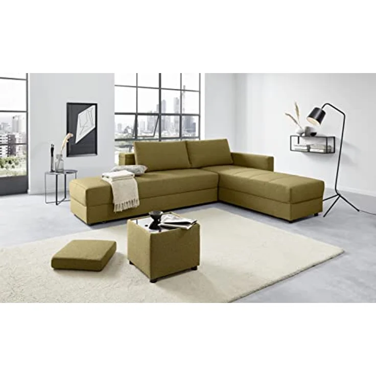LOOKS by Wolfgang Joop Looks III Designer Sofa mit Boxspringfederung, Ecksofa mit Bettfunktion, braun, 287x229x77 cm – Bild 3