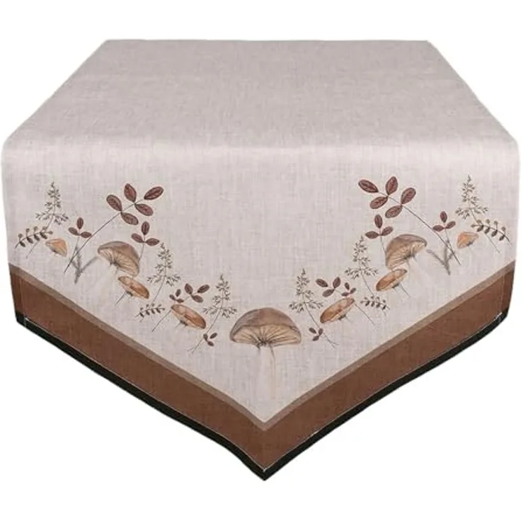 Clayre & Eef Tischläufer Little Fall Jewels (Set 1-tlg, 1-teilig), Tischläufer Tischdecke ca. 50x160cm Baumwolle