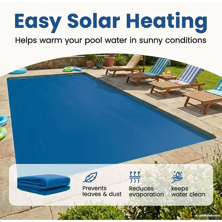 vidaXL Solar Poolabdeckung Hochwertig 1000 x 500 cm 200 μm Quadratisch 42034539 – Bild 4