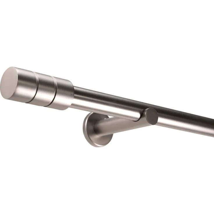 Deco-Raum® Gardinenstange Zylinder 25mm 1-läufig | Länge: 570cm | Material: Metall | Farbe: