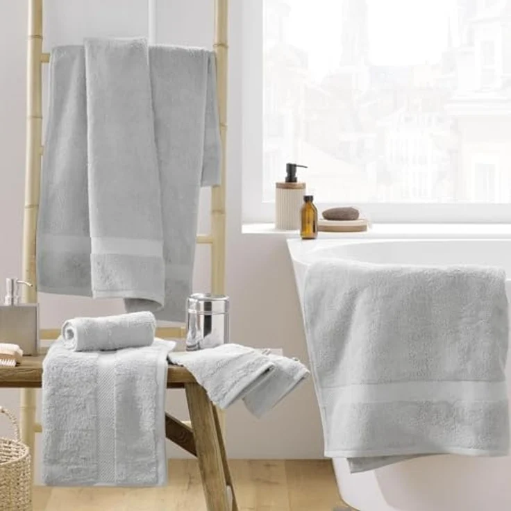 U10 Duschtuch UNI - Badezimmer Badetücher in Grau – Bild 4