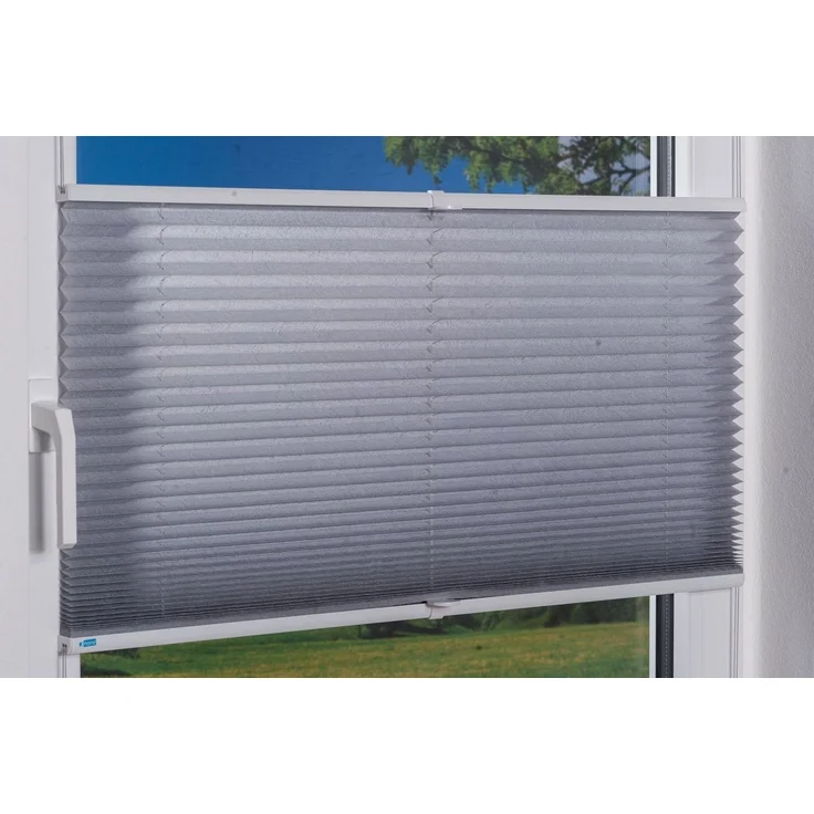 K-home 688899-40 Klemmfix-Plissee, Grau, 30x130 cm – Bild 4
