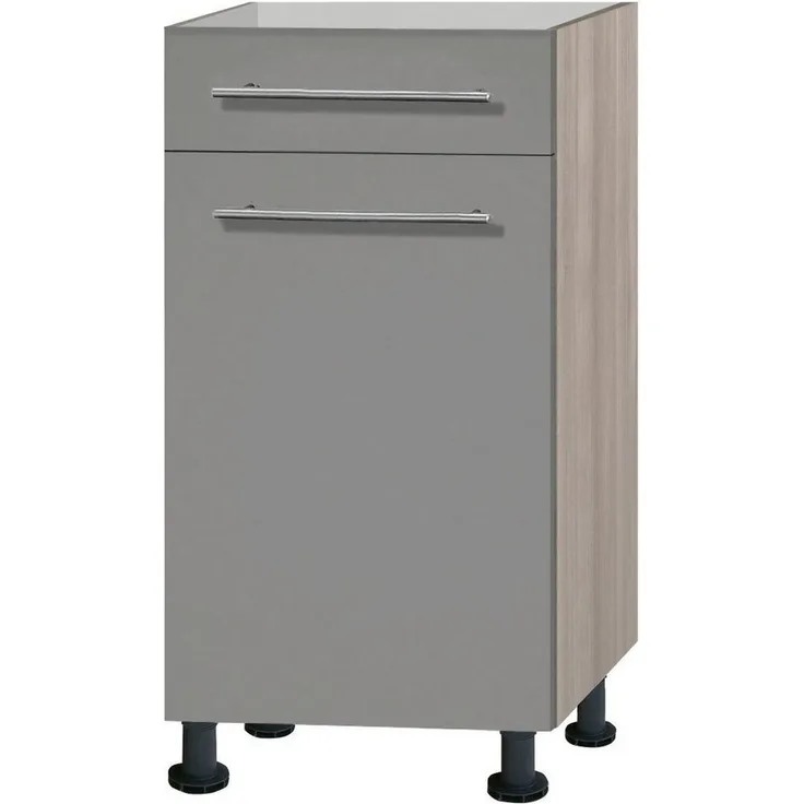 OPTIFIT Unterschrank Bern 40 cm breit, mit Tür und Schubkasten, mit höhenverstellbaren Füßen