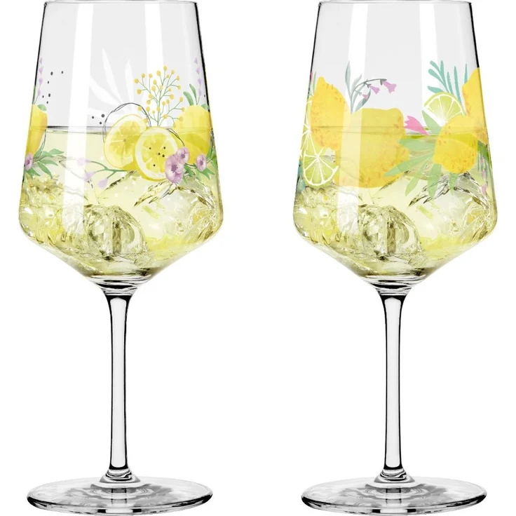 Ritzenhoff 2931020 Aperitifglas 2er Set #19, #20 SOMMERTAU Limoncello von A. Vasconcelos und C. Kordes 2024 in Geschenkbox – Bild 2