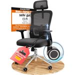 CLOUVOU BrightSeat Bürostuhl Ergonomisch [TESTSIEGER] Schreibtischstuhl 100% individuell einstellbar | Büro Stuhl & Gaming Stuhl | Computerstuhl Home Office Chair Ergonomic | Drehstuhl 150 kg