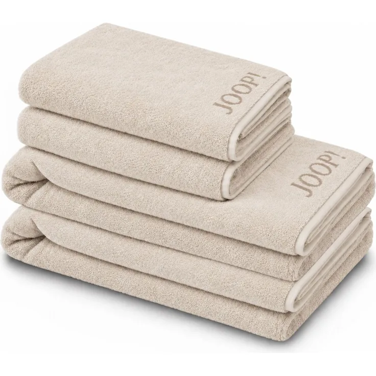 JOOP! Handtuch Duschtuch Set 4-teilig 1600-36 Classic creme beige