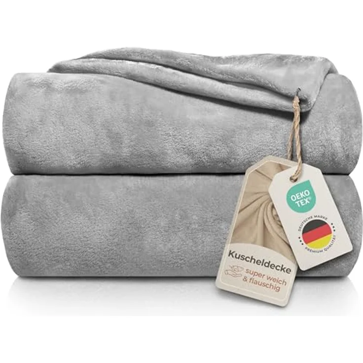 Wohndecke Kuscheldecke super weich & flauschig – warme Fleecedecke, Gräfenstayn, warme Wolldecke, Sofadecke & Tagesdecke - Überwurf Sofa, Couch – Bild 2