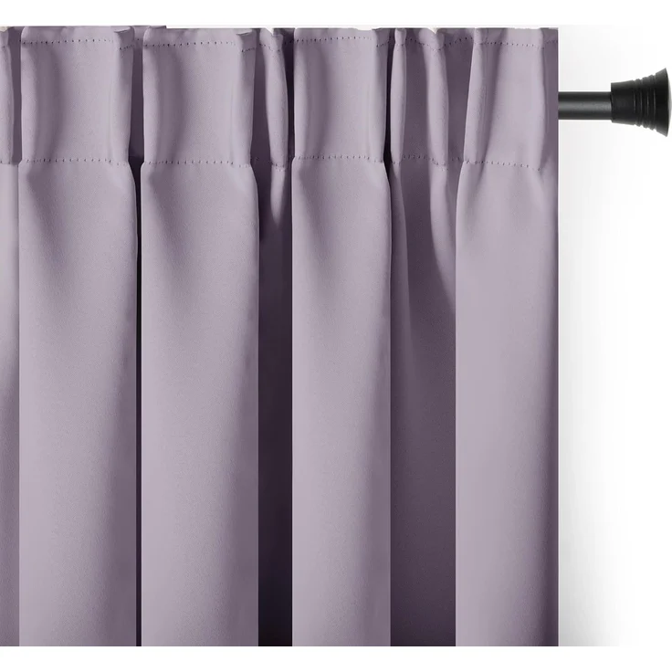 AmeliaHome Gardine Gardine Vorhang Einfarbig Verdunklungsvorhang Aufhängung Pleat, Kräuselband (1 St), verdunkelnd