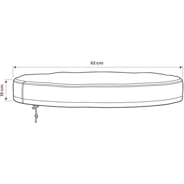 vidaXL Abdeckung für den Tisch im Freien 62 x 62 x 10 cm 4106049 – Bild 3