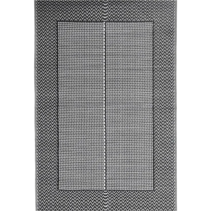 vidaXL Outdoor-Teppich ARAKIL Schwarz 140x200 cm PP 317004