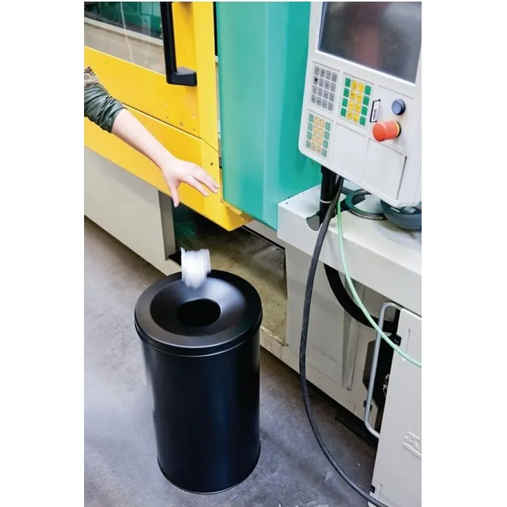 Durable Papierkorb Safe rund 30l schwarz