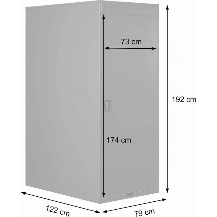 Fahrradgarage HWC-H66, Fahrradbox Gerätehaus Fahrradunterstand, erweiterbar abschließbar Metall ~ hellgrau – Bild 2