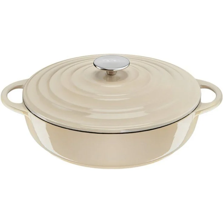 Tefal 'Lov' Servierpfanne, Gusseisen, umweltfreundlich, inkl. E-Book, Induktion, Eisen, Beige, 28 cm – Bild 4