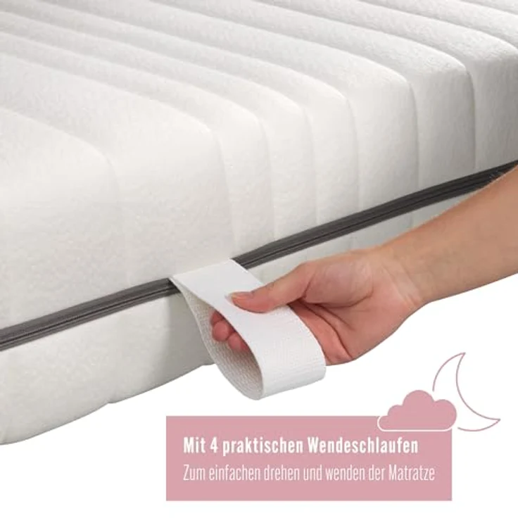 Matratzenheld Wellness Matratze | Made in Germany | Orthopädische 7-Zonen Kaltschaummatratze | produziert in Deutschland | Härtegrad 2 (H2) 0-80 kg | Öko-Tex Zertifiziert | Höhe 18cm | 80x200 cm – Bild 5