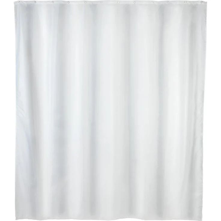 WENKO UNI Duschvorhang 180 x 200 cm, Weiß, waschbar – Bild 1