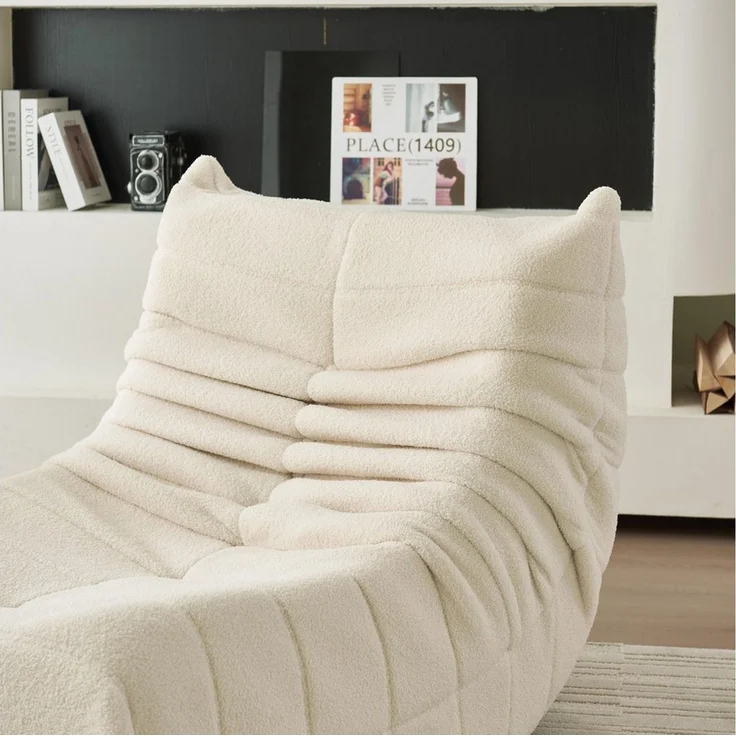 STILVORA Sitzsack Relaxsessel Indoor-Lazy Sofa Einzelsofa mit Hochelastischer Schwamm – Bild 3