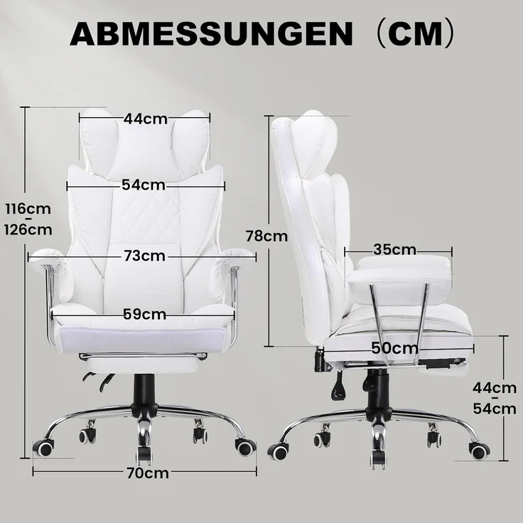 GTPLAYER Gaming-Stuhl Bürostuhl Gamer Stuhl gaming stuhl Schreibtischstuhl Chefsessel, mit Taschenfeder-Lendenwirbelstütze, breiter Büro-Computersessel – Bild 8