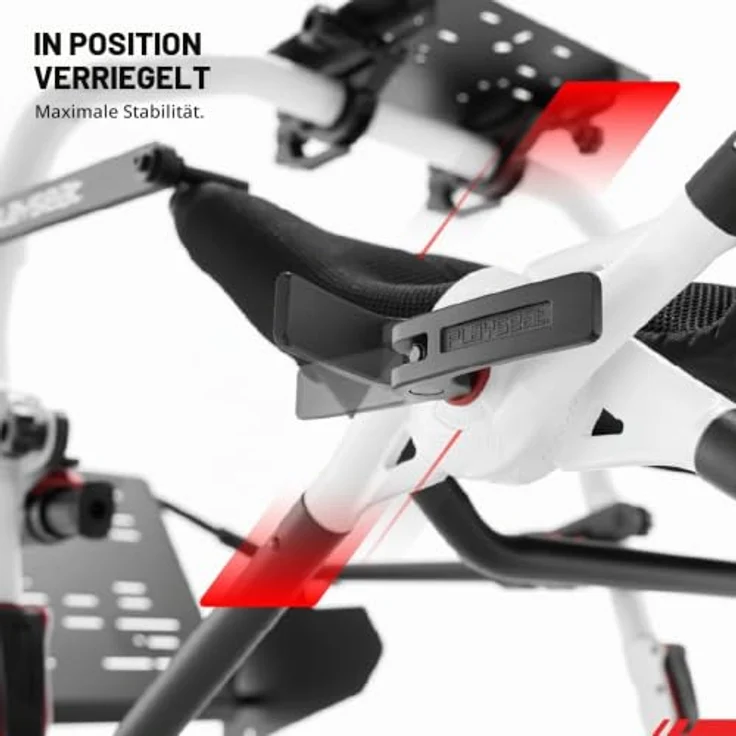 Playseat Challenge DD - F1® Edition Sim-Racing-Cockpit, klappbarer Rahmene aus hochkohlenstoffhaltigem Stahl, ergonomische Körperunterstützung, Schwarz – Bild 9