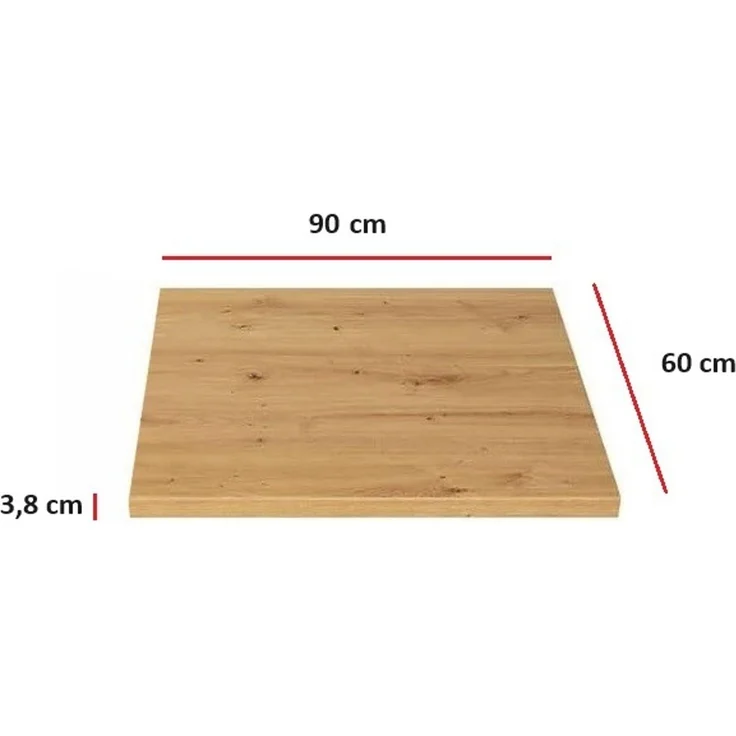 Küchen Arbeitsplatte 90 cm 38 mm Küchenzeile Küchenblock Eiche Artisan Eko Stilo – Bild 4
