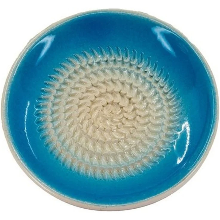 Kaladia Multireibe 808, Hellblau, Keramik, handbemalte Reibeteller Unifarben Keramik - Made in Spain – Bild 2