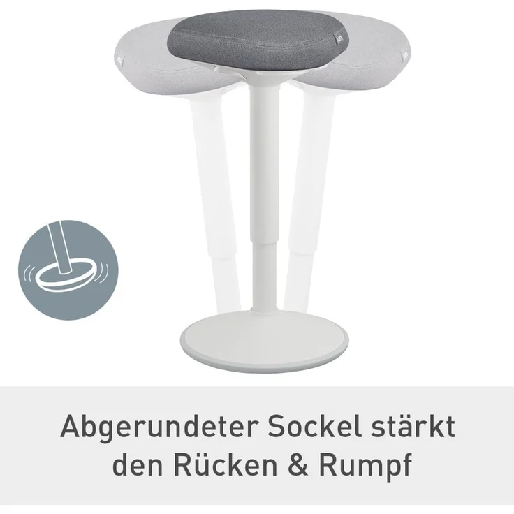 Leitz Stehhocker Ergo Active 65450085 hellgrau – Bild 6