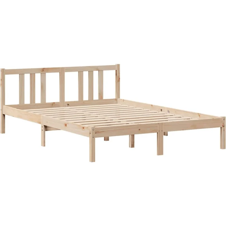 Doppelbett, Bettgestell Modernen mit Kopfteil ohne Matratze 135x190 cm d870e – Bild 5
