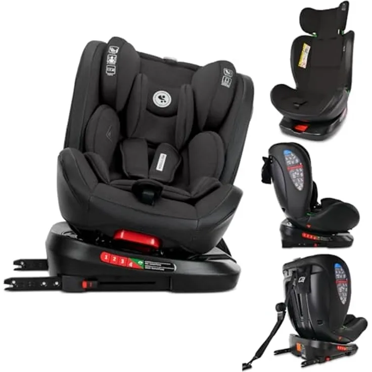 Lorelli i-Size Kindersitz Nebula (40-150cm) Isofix, 360° drehbar, verstellbar hellgrün