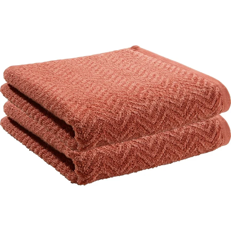REDBEST Duschtuch Duschtuch "Palmdale" 2er-Pack, Frottier, Walk-Frottier gemustert – Bild 1
