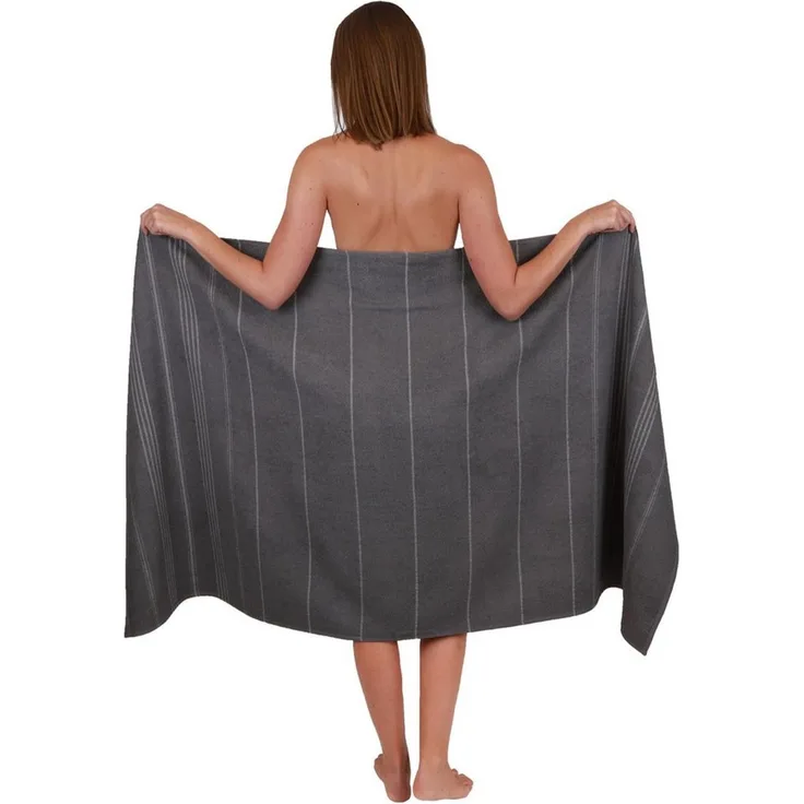 Betz Strandtuch Betz XXL Badetuch LINES Saunahandtuch Liegetuch 90x180 cm, 100% Baumwolle