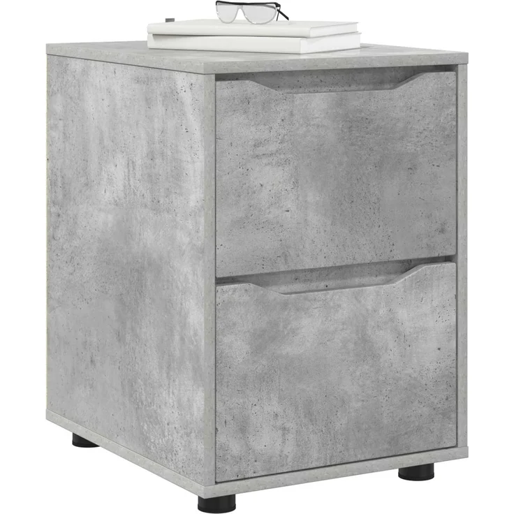 vidaXL Aufbewahrungsschrank 40 x 48 x 57 cm Holzwerkstoff Betongrau 888840 – Bild 3