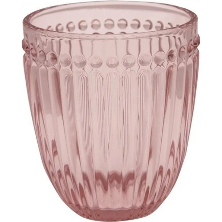 Greengate Glas Alice Glass Water pale pink 9 cm, Glass – Bild 2