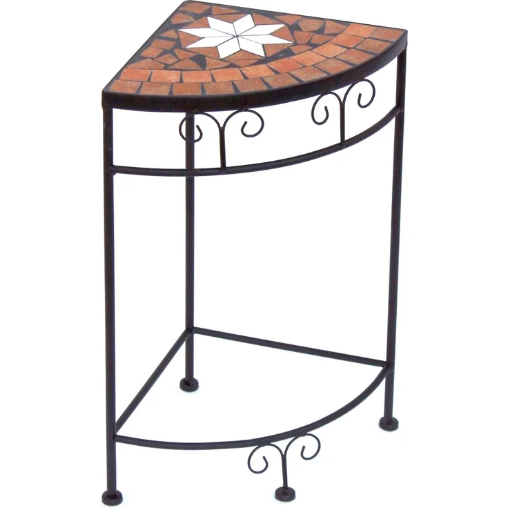 Blumenhocker Merano Mosaik 12013 Blumenständer 52cm Hocker Eckregal Tisch – Bild 2