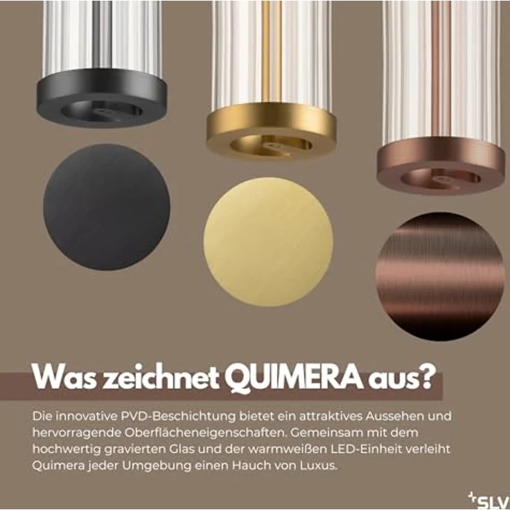 SLV QUIMERA Tischleuchte, LED, 2700/3000K, dimmbar, dunkel bronze, 1008038 – Bild 6