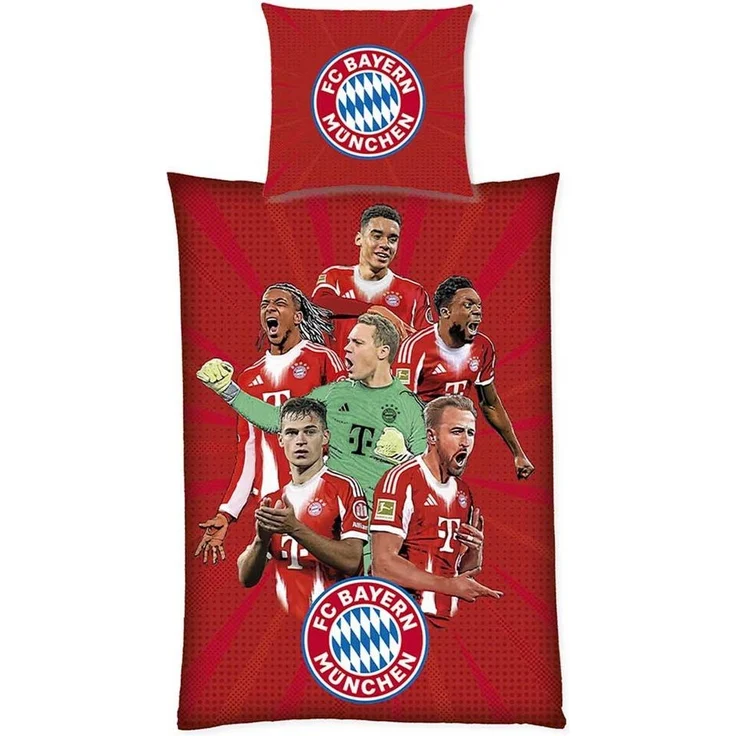 FC Bayern München Bettwäsche FC Bayern München I Bettwäsche Player 2025-26 I Fanwelt I Rot, Baumwolle – Bild 5