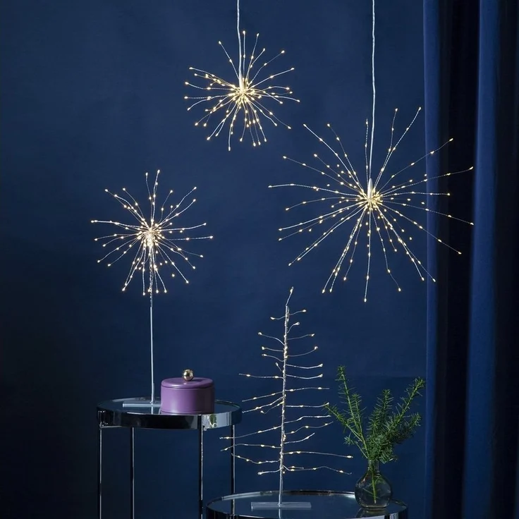 LED Hängeleuchte Firework 200 LEDs warmweiß, Ø 45cm – Bild 3