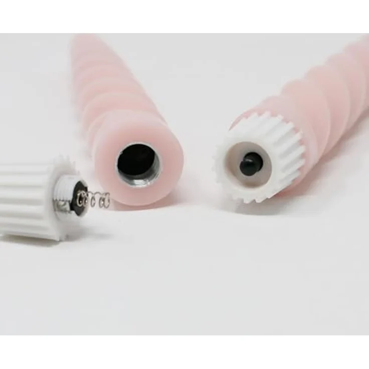 LED Kerzen Flamme Shine 2er Set Wachs rosa warmweiß H 245cm Ø 21cm – Bild 5