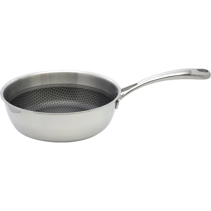Elo Premium Sauteuse Relief Evolution Sauteuse, Edelstahl 18/10 (1-tlg), durchgehender Aluminium-Kern, außen magnetischer Edelstahl – Bild 5