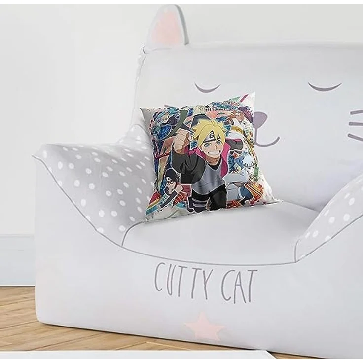 Boruto Dekokissen Kuschelkissen (1 Stk.) 40x40 cm aus Polyester – Bild 2