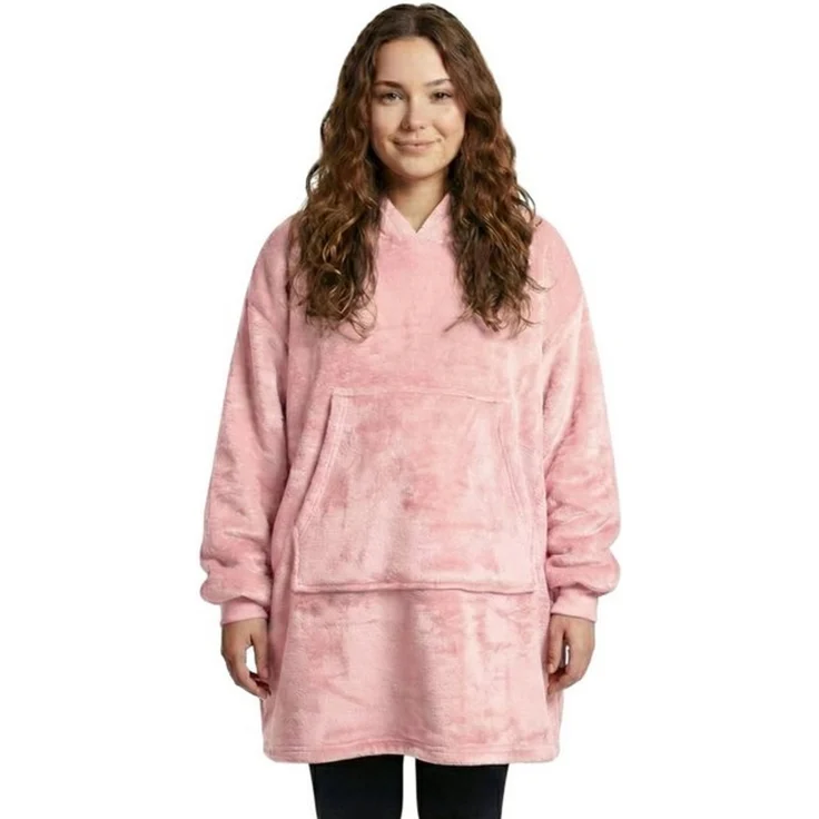 Wohndecke IamFlauschi Hoodie Decke mit Ärmeln, Kapuze und Kängurutasche, NYVI, Tragbare Flanell Decke zum Anziehen für Erwachsene & Jugendliche – Bild 4