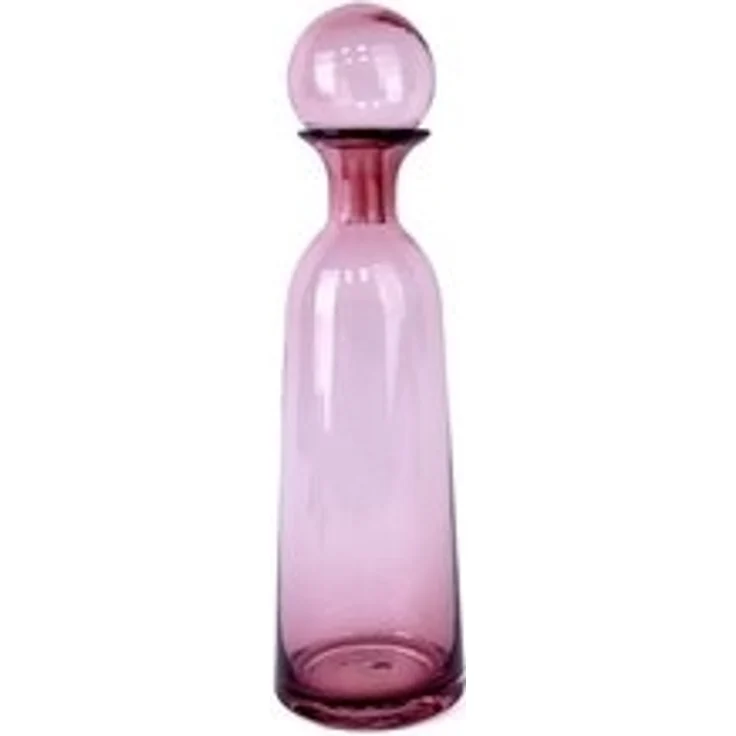 Schäfer Deko Glas Karaffe – Stilvolle Glasflasche für Getränke und als Tischdekoration 44,5 cm Beere – Bild 4