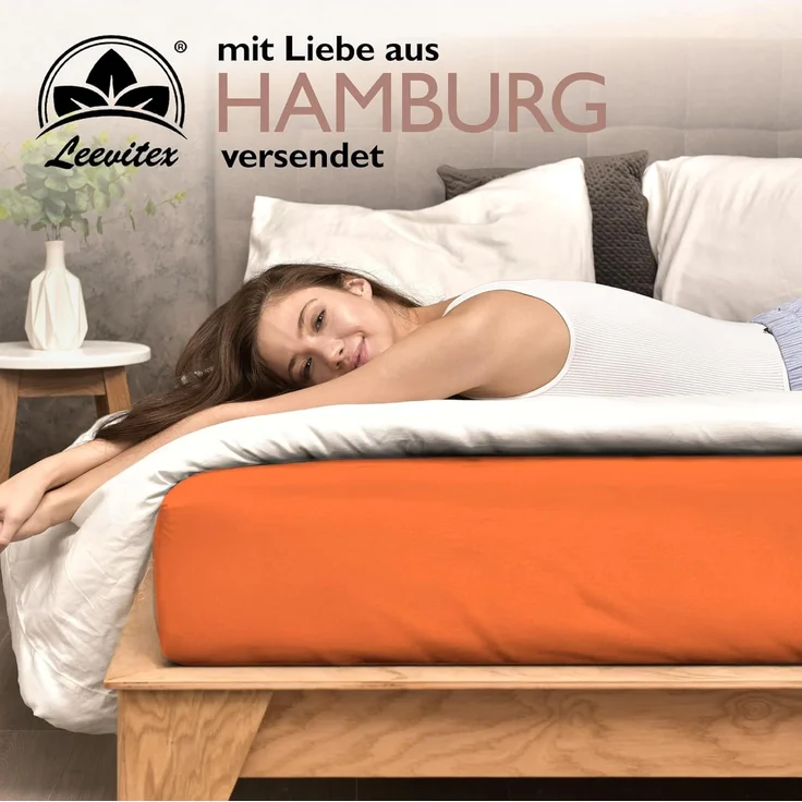 leevitex® Spannbettlaken für kalte Nächte – angenehm weich, passgenau, farbstark & pflegeleicht, Gummizug: Rundum – Bild 7
