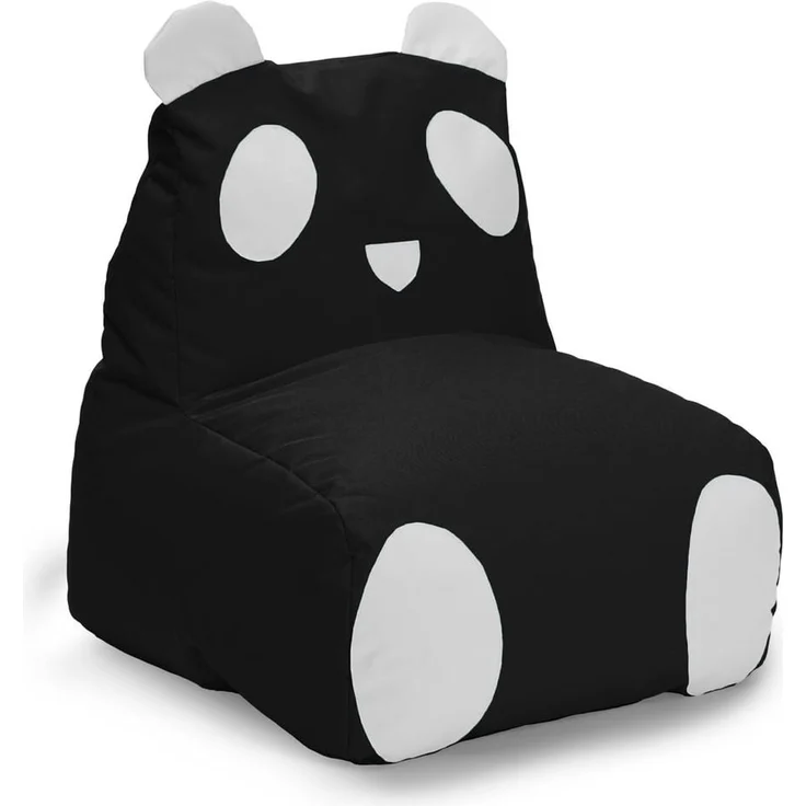 LUMALAND 'Animal Line Panda' Kindersitzsack, indoor & outdoor, Polyester schwarz / weiß, 180 l – Bild 1