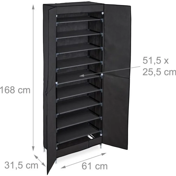 Schuhschrank Stoff 30 Paar Schuhe – Bild 4