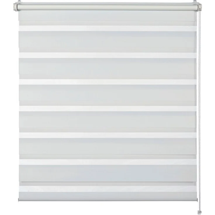 Doppelrollo Tilda, SCHÖNER WOHNEN-Kollektion, transparent, mit Bohren/ohne Bohren, freihängend, Klemmfix, geklemmt, silberne oder weiße Rollo-Technik – Bild 1