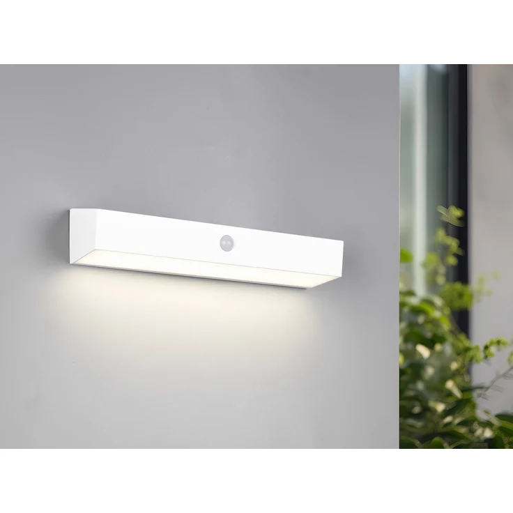 Solar Wandleuchte SILVES auch per USB aufladbar mit Bewegungsmelder, Breite 30cm – Bild 1
