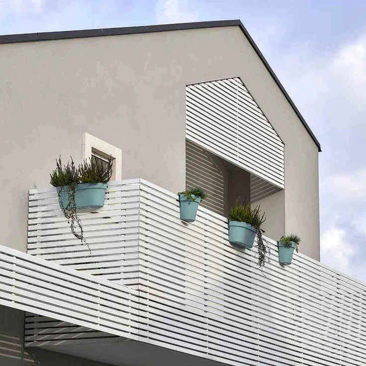 Balkon-Hängetopf UP, anthrazit Ø 25 cm,mit Wasserreservoir – Bild 5