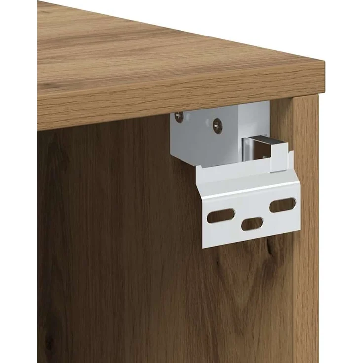 TV-Wandschrank, TV-Hängeboard Fernsehschrank Artisan-Eiche 100 x 30 x 30 cm Holzwerkstoff – Bild 7