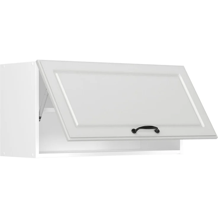 Hängeschrank R-Line Weiß Landhaus/Weiß 80 cm Flach Vicco – Bild 3